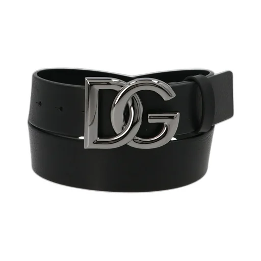 Dolce & Gabbana Dg Plaque Buckle Belt