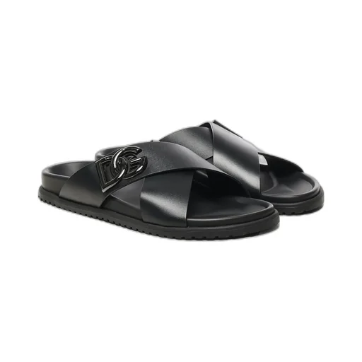 Dolce & Gabbana Dg Logo Plaque Sandals