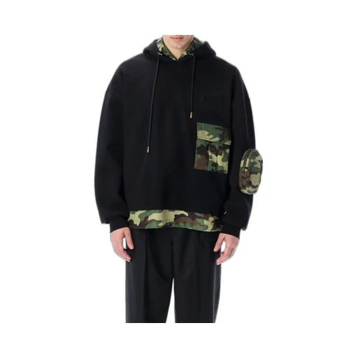Dolce & Gabbana Camoufalge Detailed Hoodie