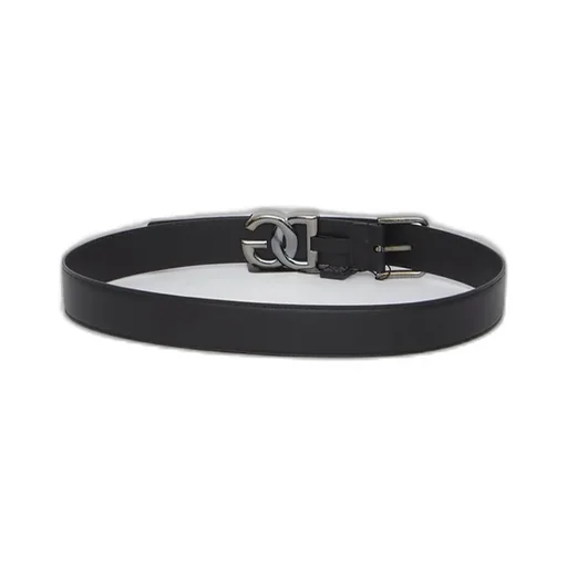Dolce & Gabbana Logo Plaque Square Buckle Belt