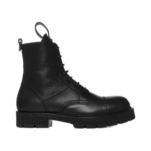 Dolce & Gabbana Logo Plaque Ankle Boots