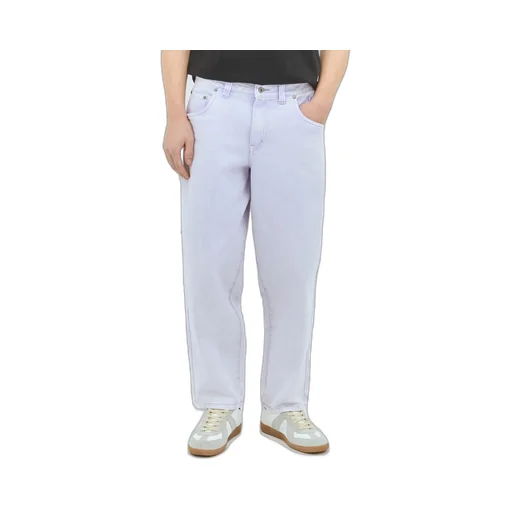 Dime Baggy Straight-Leg Mid-Rise Jeans