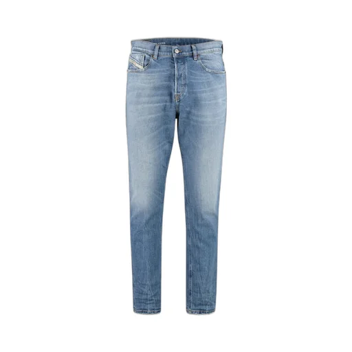 Diesel Logo Patch Straight Leg Jeans