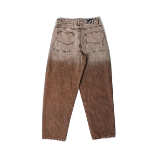 Dime Logo-Embroidered Gradient Jeans