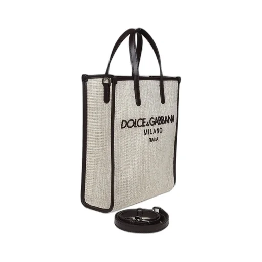 Dolce & Gabbana Logo Embroidered Small Tote Bag