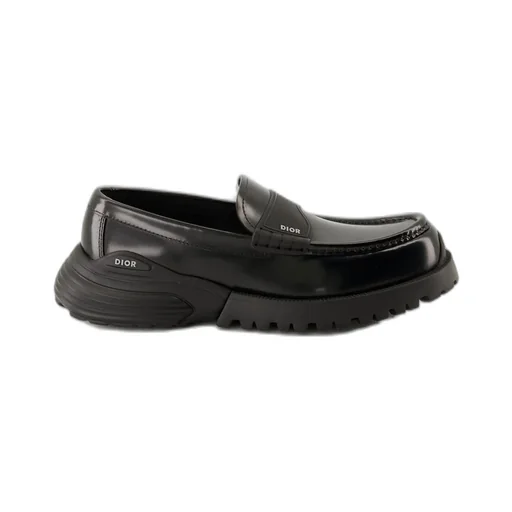 Dior Homme Logo Debossed Slip-On Loafers