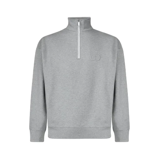 Dior Homme High Neck Zip Detailed Sweatshirt