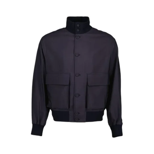 Dior Homme Buttoned High Neck Jacket