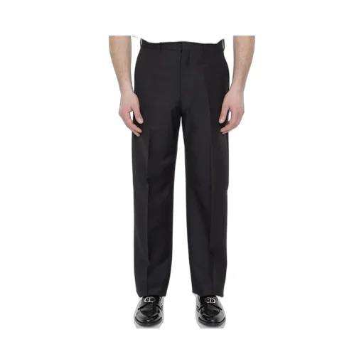 Dior Homme Pleat Detailed Straight Leg Trousers