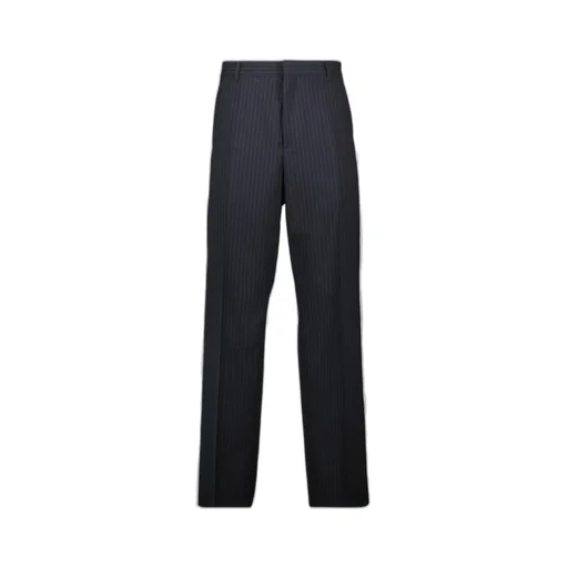 Dior Homme Striped Tailored Straight-Leg Pants