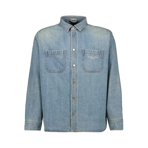 Dior Homme Button-Up Long-Sleeved Denim Shirt