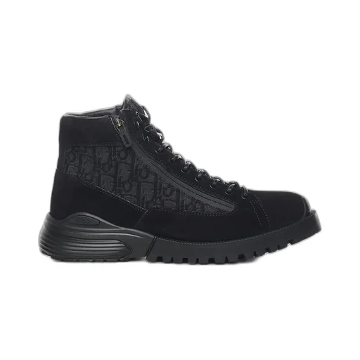 Dior Homme Monogram Lace-Up Boots