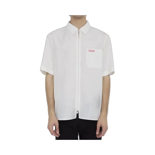 Dior Homme Zip-Up Short-Sleeved Shirt