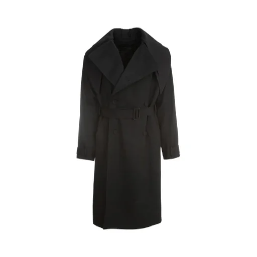 Dior Homme Double-Breasted Belted Long Coat