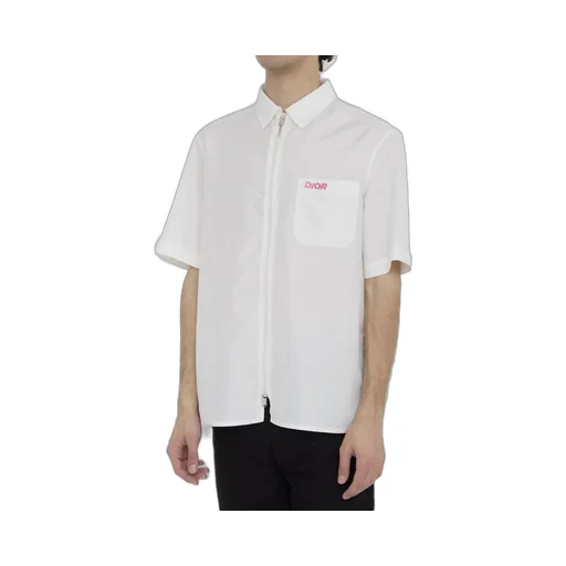 Dior Homme Zip-Up Short-Sleeved Shirt