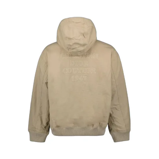 Dior Homme Logo Embroidered Zip-Up Hoodie
