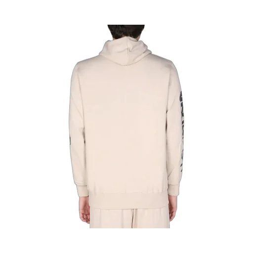 Disclaimer Logo Printed Drawstring Hoodie