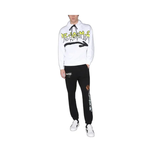 Disclaimer Logo Printed Drawstring Hoodie