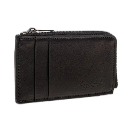 Discord Yohji Yamamoto Logo Embossed Zipped Wallet