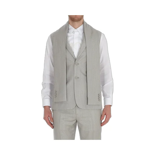 Dior Homme Striped Sleeveless Jacket