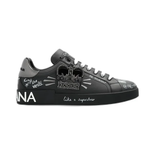 Dolce & Gabbana Graffiti Printed Low-Top Sneakers