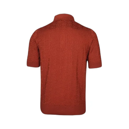 Dolce & Gabbana Logo Jacquard Short-Sleeved Polo Shirt