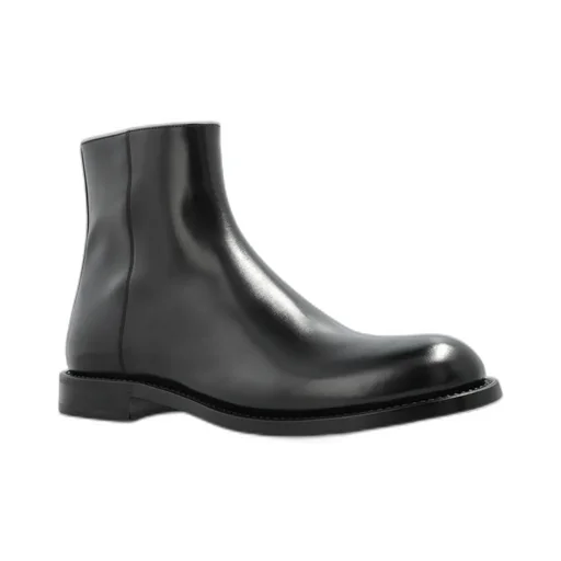 Dolce & Gabbana Round Toe Ankle Boots