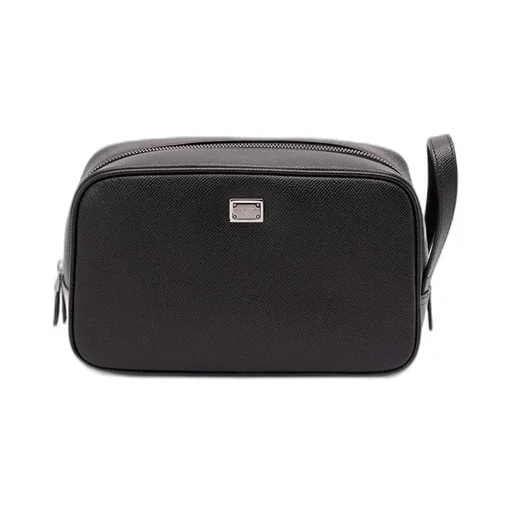 Dolce & Gabbana Logo Plaque Zipped Beauty Case