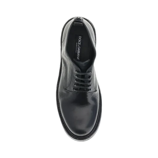 Dolce & Gabbana Round Toe Derby Shoes