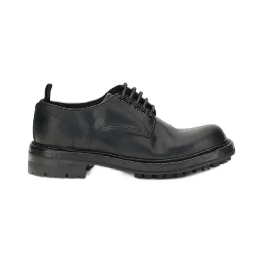 Dolce & Gabbana Round Toe Derby Shoes