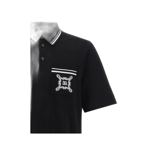 Dolce & Gabbana Logo Embroidered Polo Shirt