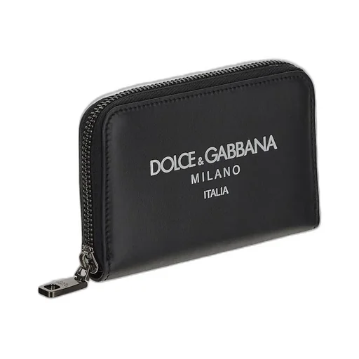 Dolce & Gabbana Logo Printed Zipped Wallet