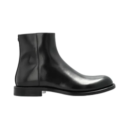 Dolce & Gabbana Round Toe Ankle Boots