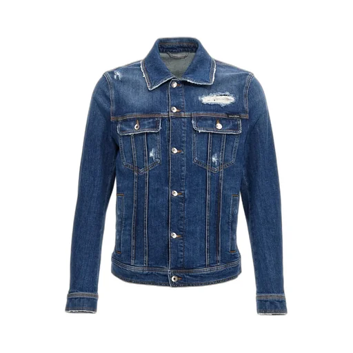 Dolce & Gabbana Buttoned Straight Hem Denim Jacket