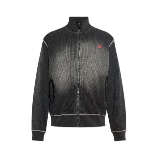 Diesel S-Wafy-Zip Faded Effect Sweatshirt