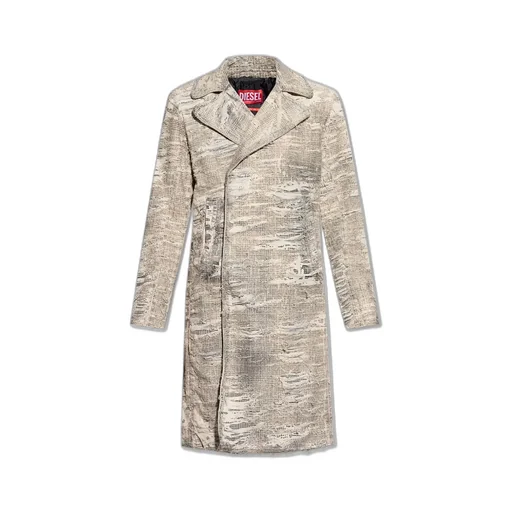 Diesel D-Isco-Fsg Distressed Denim Coat