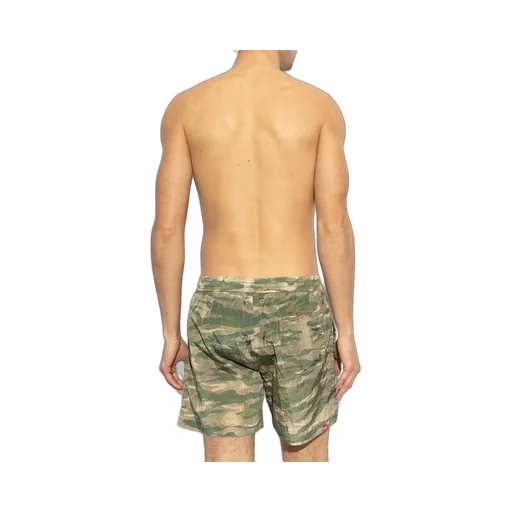 Diesel Rio-41-Utlt Logo Printed Swim Shorts