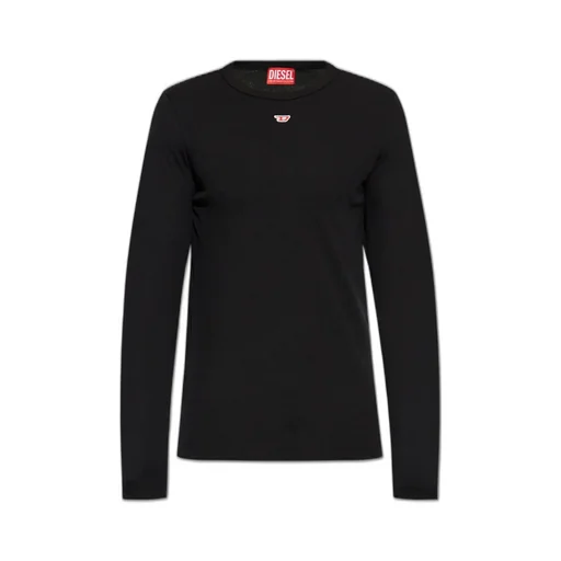 Diesel D-Ribber-Ls-N Logo Patch Knitted T-Shirt