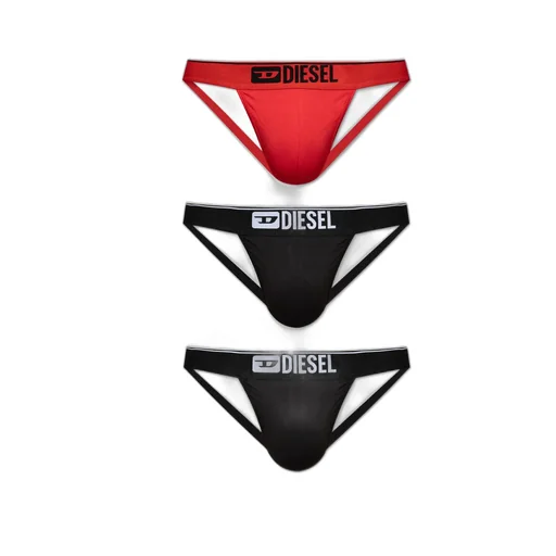 Diesel Logo Waistband Pack Of Three Jockstraps