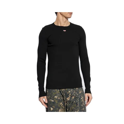 Diesel D-Ribber-Ls-N Logo Patch Knitted T-Shirt