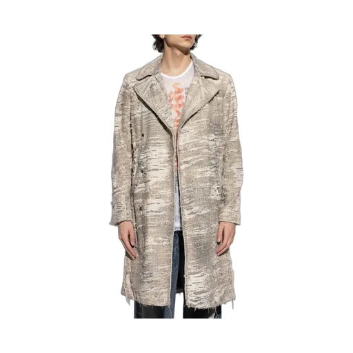 Diesel D-Isco-Fsg Distressed Denim Coat