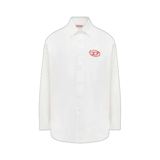 Diesel Logo Embroidered Buttoned Shirt