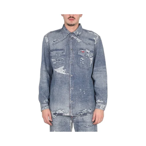 Diesel Distressed Denim Shirt