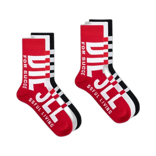 Diesel Skm-Ray-Threepack Maxi Logo Socks
