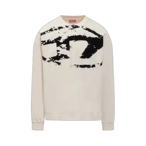 Diesel S-Boxt-N5 Distressed Flocked Logo Sweatshirt