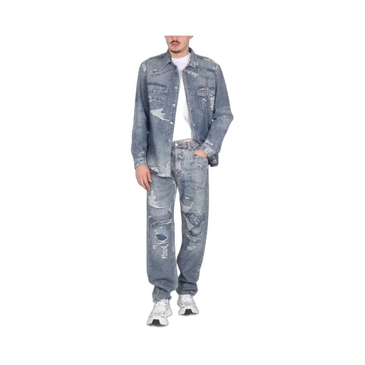 Diesel Distressed Denim Shirt