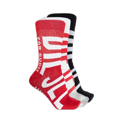 Diesel Skm-Ray-Threepack Maxi Logo Socks