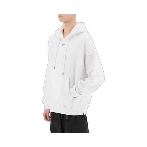 Off-White Logo Printed Drawstring Hoodie