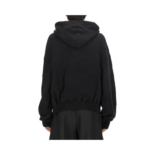 Off-White Logo Printed Long-Sleeved Hoodie