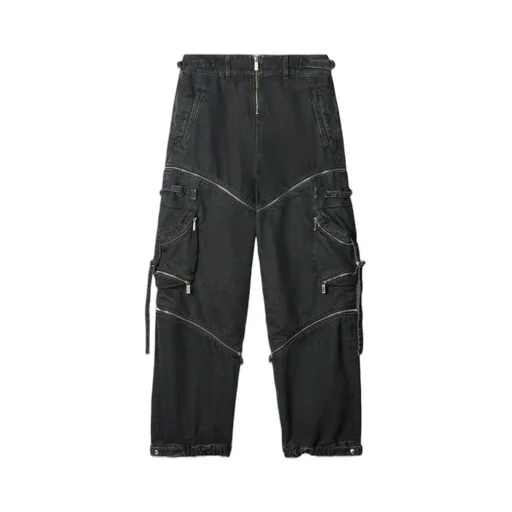 Off-White Zip Detailed Cargo Jeans